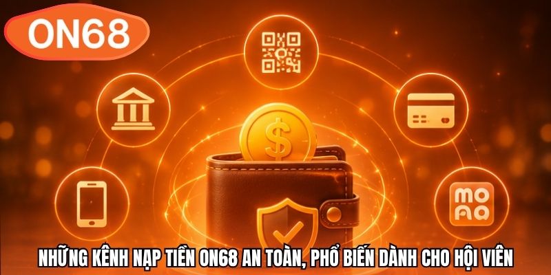 Những kênh nạp tiền ON68 an toàn, phổ biến dành cho hội viên